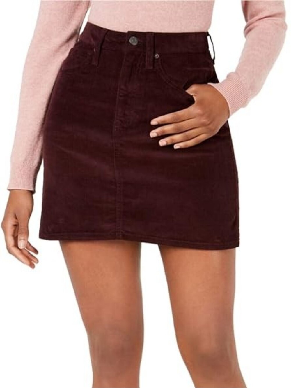Calvin Klein Jeans Purple Corduroy Mini Skirt